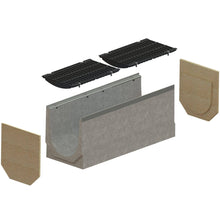 Load image into Gallery viewer, 12" Concrete trench drain (PRO 300FC), D-E class