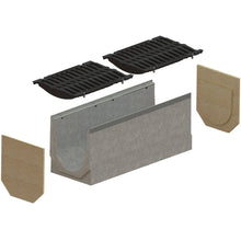 Load image into Gallery viewer, 12" Concrete trench drain (PRO 300FC), D-E class