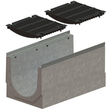 Load image into Gallery viewer, 16" Concrete trench drain (MEGA 400FC), E-F Class