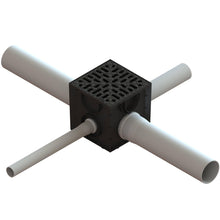 Load image into Gallery viewer, 10x10 Plastic catch basin (EASY 250-CBP), cast iron grate, A Class