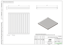 Load image into Gallery viewer, 11x11 Stainless steel grate (ADA/Heel-proof), A Class