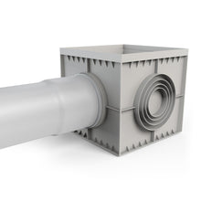 Load image into Gallery viewer, 22x22 Plastic catch basin (BASE 550-CBP), stainless steel grate ADA/Heel-proof, C Class