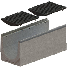 Load image into Gallery viewer, 12" Concrete trench drain (MEGA 300FC), E-F Class