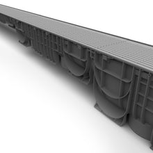 Load image into Gallery viewer, 8" Plastic trench drain (BASE 200P), Stainless steel grate, A class
