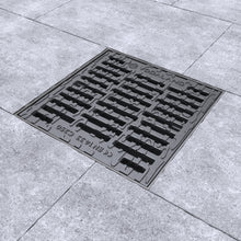 Load image into Gallery viewer, 12x12 Plastic catch basin (BASE 300-CBP), ductile cast iron grate, C Class