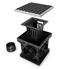 Charger l'image dans la galerie, 12x12 Plastic catch basin (BASE 300-CBP), galvanized steel grate, A Class