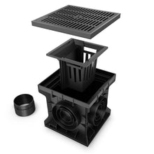 Load image into Gallery viewer, 12x12 Plastic catch basin (BASE 300-CBP), plastic grate, A Class