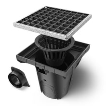 Charger l'image dans la galerie, 12x12 Plastic NEO catch basin (NEO 300-CBP), galvanized steel grate