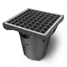 Charger l'image dans la galerie, 12x12 Plastic NEO catch basin (NEO 300-CBP), galvanized steel grate