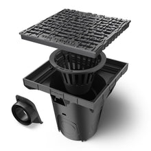 Charger l'image dans la galerie, 12x12 Plastic NEO catch basin (NEO 300-CBP), ductile cast iron grate, C Class