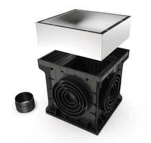 Charger l'image dans la galerie, 16x16 Plastic catch basin (BASE 400-CBP), stainless fillable slot, C Class