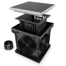 Charger l'image dans la galerie, 16x16 Plastic catch basin (BASE 400-CBP), galvanized steel grate, B Class
