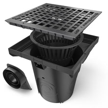 Load image into Gallery viewer, 16x16 Plastic NEO catch basin (NEO 400-CBP), ductile cast iron grate, C Class