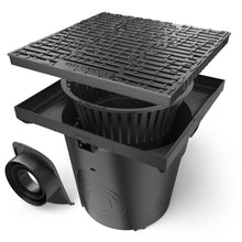 Charger l'image dans la galerie, 22x22 Plastic NEO catch basin (NEO 550-CBP), ductile cast iron grate (ADA), C Class