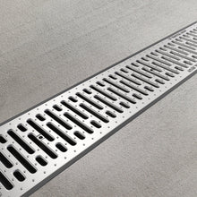 Load image into Gallery viewer, 8" Plastic trench drain (BASE 200P), stainless steel grate, A class