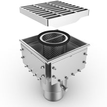 Charger l'image dans la galerie, 8" STAINLESS inline catch basin