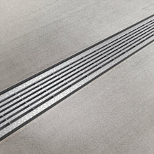 Load image into Gallery viewer, 4" Plastic trench drain (BASE 100P), galvanized grate "mesh" Heel Proof, A Class