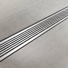 Load image into Gallery viewer, 4" Plastic trench drain (BASE 100P), stainless grate "mesh" Heel Proof, A Class