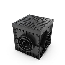 Load image into Gallery viewer, 12x12 Plastic catch basin (BASE 300-CBP), cast iron grate, B Class