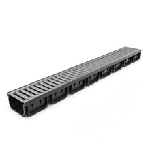 Load image into Gallery viewer, 4" EASY 2 plastic trench drain, galvanized grate