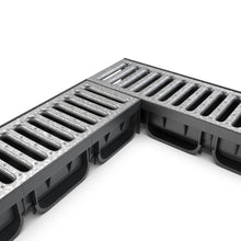 Load image into Gallery viewer, 4" EASY 2 plastic trench drain, galvanized grate