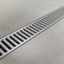 Load image into Gallery viewer, 4" EASY 2 plastic trench drain, galvanized grate