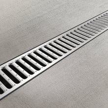 Load image into Gallery viewer, 4" EASY 2 plastic trench drain, stainless grate
