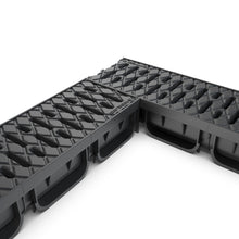 Load image into Gallery viewer, 4" EASY 2 plastic trench drain, plastic grate (black)
