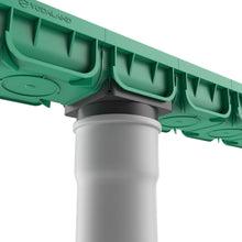 Load image into Gallery viewer, 4" EASY 2 plastic trench drain, plastic grate (green)