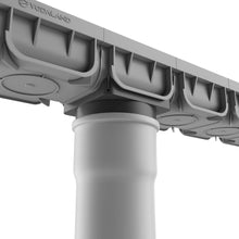 Load image into Gallery viewer, 4" EASY 2 plastic trench drain, plastic grate (Dark gray)