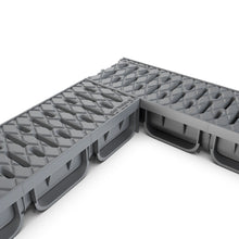 Load image into Gallery viewer, 4" EASY 2 plastic trench drain, plastic grate (Dark gray)