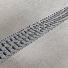Load image into Gallery viewer, 4" EASY 2 plastic trench drain, plastic grate (Dark gray)