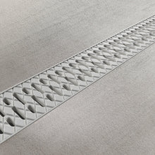 Load image into Gallery viewer, 4" EASY 2 plastic trench drain, plastic grate (light gray)