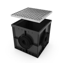 Charger l'image dans la galerie, 16x16 Plastic catch basin (BASE 400-CBP), galvanized steel grate, A Class