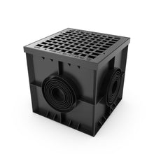 Charger l'image dans la galerie, 16x16 Plastic catch basin (BASE 400-CBP), cast iron grate, C Class