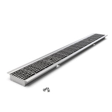 Load image into Gallery viewer, 4" Plastic trench drain (BASE 100P), stainless grate "no-slip", B class