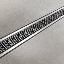 Load image into Gallery viewer, 4" Plastic trench drain (BASE 100P), stainless grate "no-slip", B class