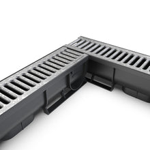 Load image into Gallery viewer, 3" EASY 1 plastic trench drain, galvanized grate