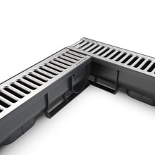 Load image into Gallery viewer, 3" EASY 1 plastic trench drain, stainless grate