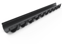 Charger l'image dans la galerie, 3" EASY X1 plastic trench drain, galvanized grate