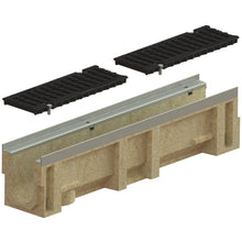 Load image into Gallery viewer, 4.5" Polymer concrete trench drain (MEGA 110PC), D-E Class