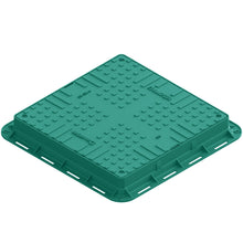 Charger l'image dans la galerie, Plastic manhole cover - square (green)