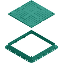 Charger l'image dans la galerie, Plastic manhole cover - square (green)