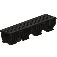 Load image into Gallery viewer, 6" Plastic trench drain (BASE 150P), cast iron grate, C class