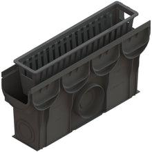 Load image into Gallery viewer, 4" EASY Inline sand trap, plastic grate (black)