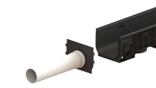 Load image into Gallery viewer, 8" Plastic trench drain (BASE 200P), galvanized steel grate, A class
