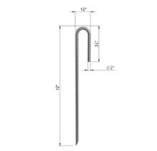 Load image into Gallery viewer, J-Hook Rebar Anchors