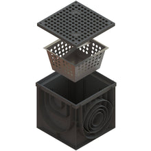 Load image into Gallery viewer, 16x16 Plastic catch basin (BASE 400-CBP), plastic grate, A Class
