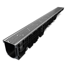 Load image into Gallery viewer, 8" Plastic trench drain (BASE 200P), galvanized steel grate, A class