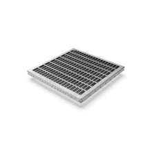 Charger l'image dans la galerie, 12x12 Plastic NEO catch basin (NEO 300-CBP), galvanized steel grate ADA
